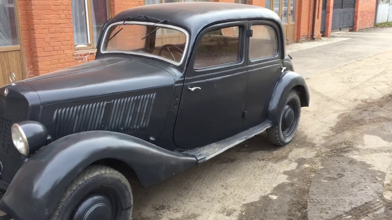 Винтажный Mercedes Benz 1938 года первый выезд после покраски!