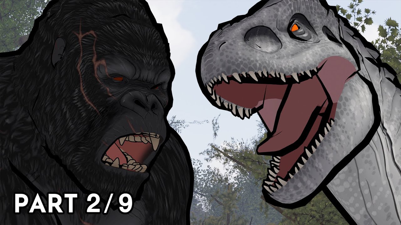 King Kong (2005) vs Indominus Rex | Animation (Part 2/9)