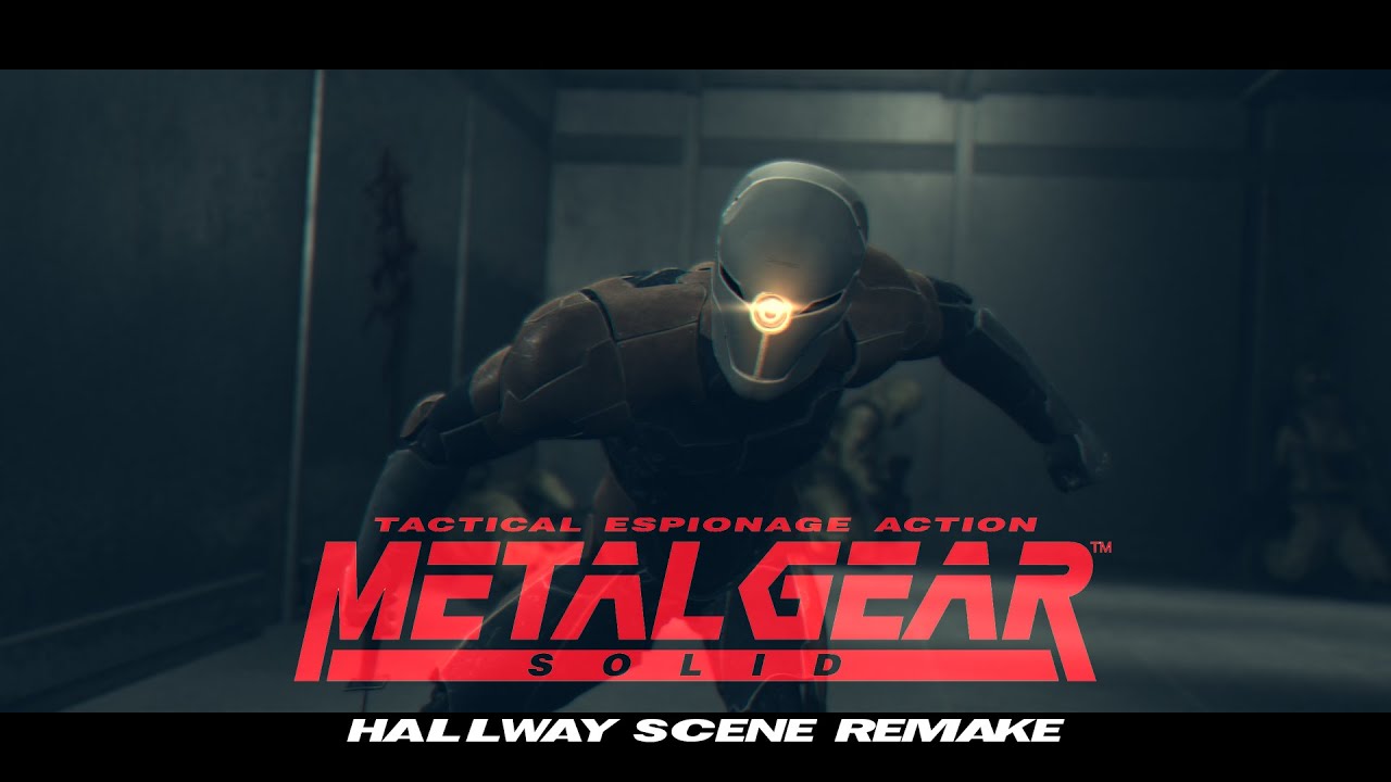 Metal Gear Solid - Hallway cutscene remake