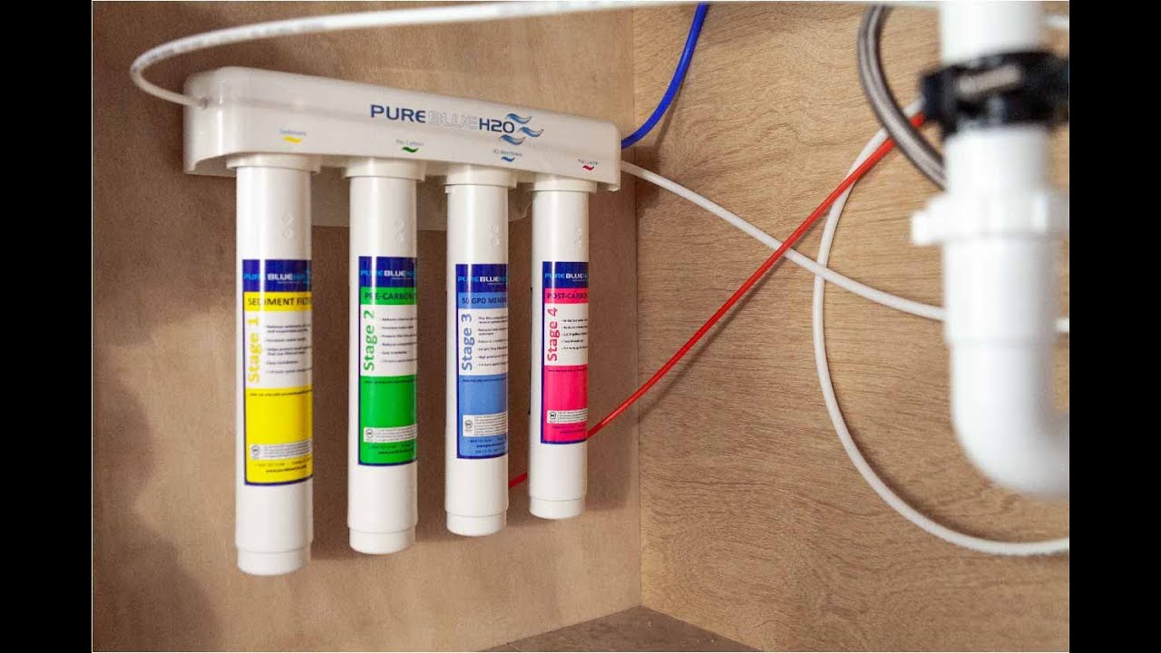PureBlue H2O 4-Stage Reverse Osmosis System Installation