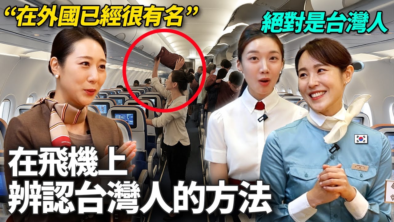 外國空服員在飛機上看到台灣乘客就歡呼的原因 (飛機台灣人的特徵)