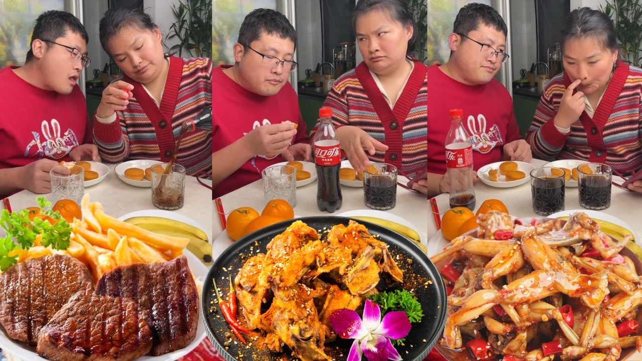 A scheming wife suspects her husband drank his cola.心机老婆怀疑老公喝他可乐，无缘无故职责