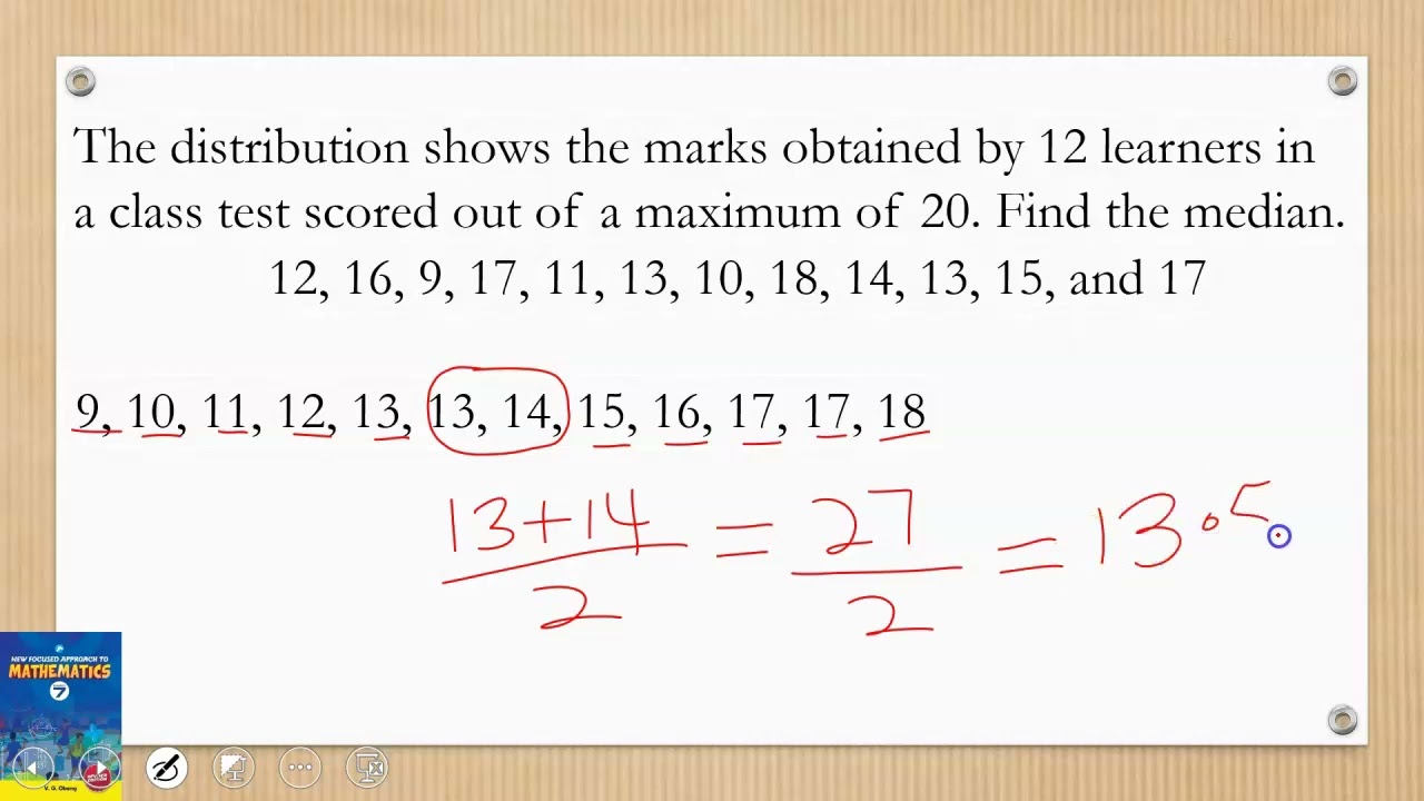 Finding Median of Data Page 366