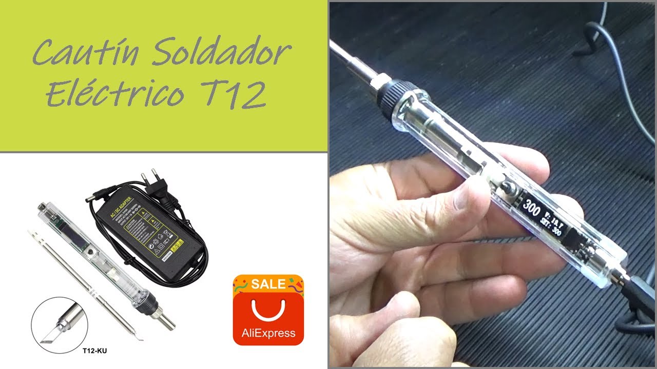 Cautín Soldador Eléctrico T12 DC 12V-24V 72W