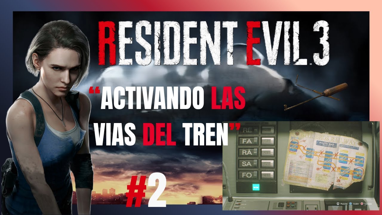 RESIDENT EVIL 3 REMAKE [PARTE 2]. 🧟🧩 ACTIVANDO las VIAS del TREN 🚆