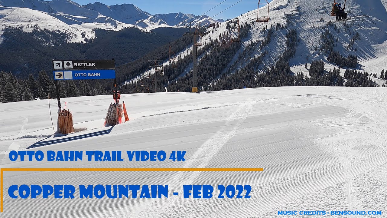Copper Mountain Otto Bahn ski trail video 4K