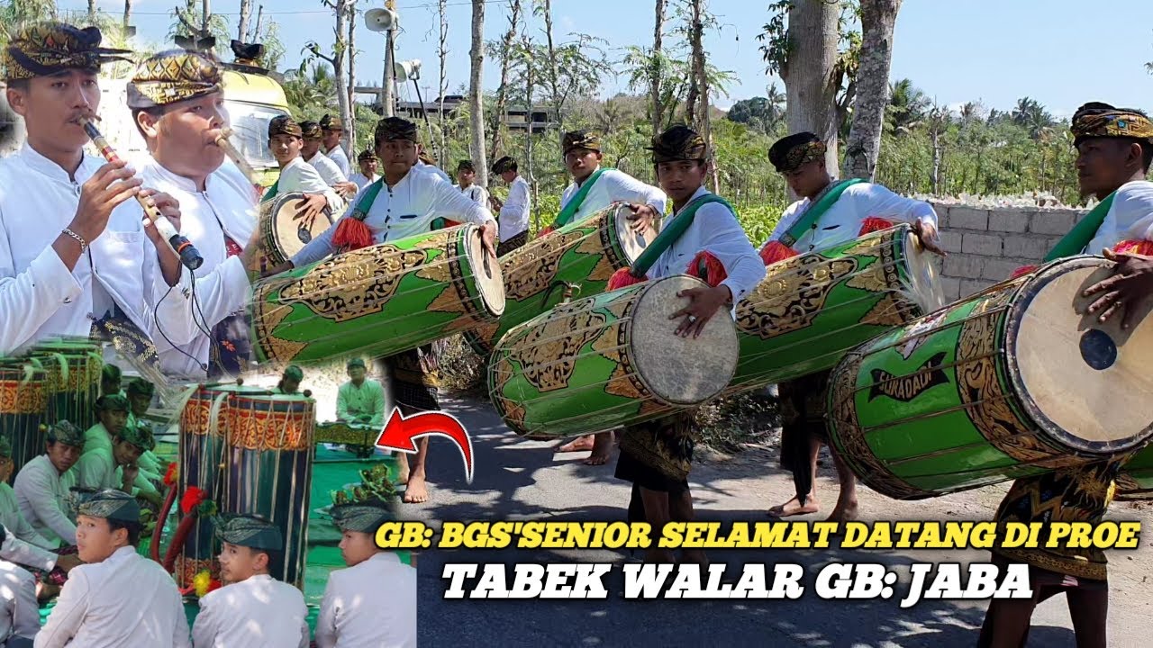 TABUH TARIAN SELAMAT DATANG DI SEBELAH JABA GENDANG BELEQ BAJANG GIRANG SURADADI SENIOR LIVE DI PROE