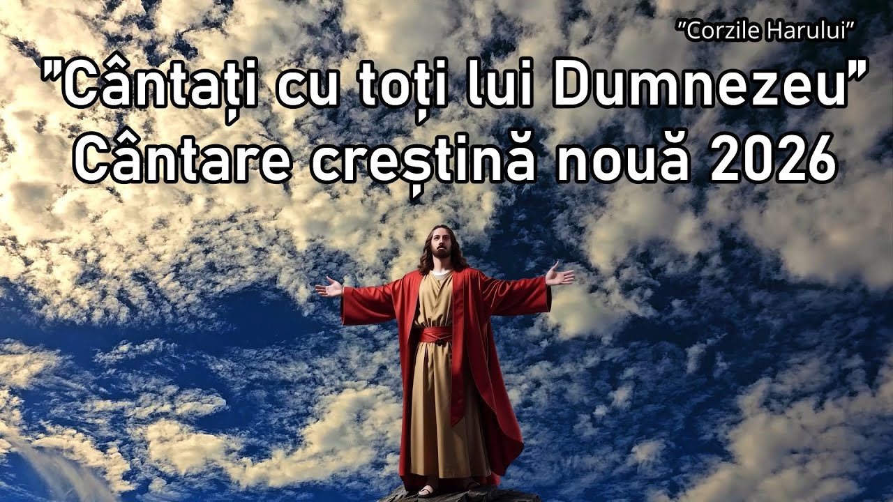 ”Cântați cu toți lui Dumnezeu!” cântare creștină nouă 2026