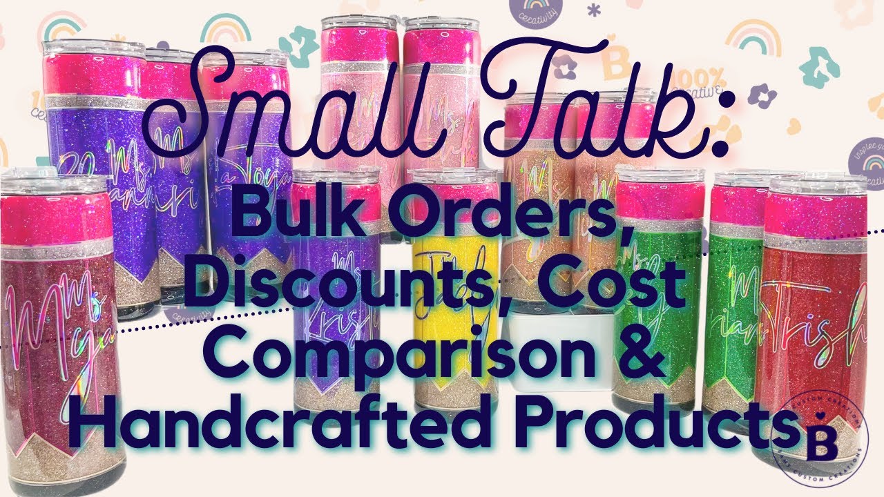 Should you give discounts on bulk tumbler orders? Let's chat about it while I make 13 pencil cups.
