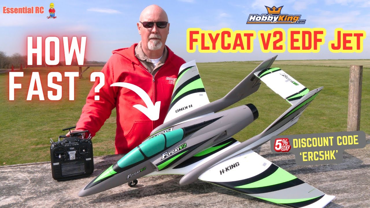 HOW FAST ? HobbyKing FlyCat v2 EDF RC Jet with RadioMaster GPS Module