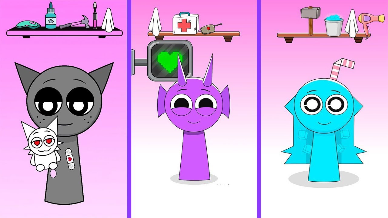 OH NO! HELP! 😱 GRAY 🆚 DURPLE 🆚 SKY | Sprunki Incredibox