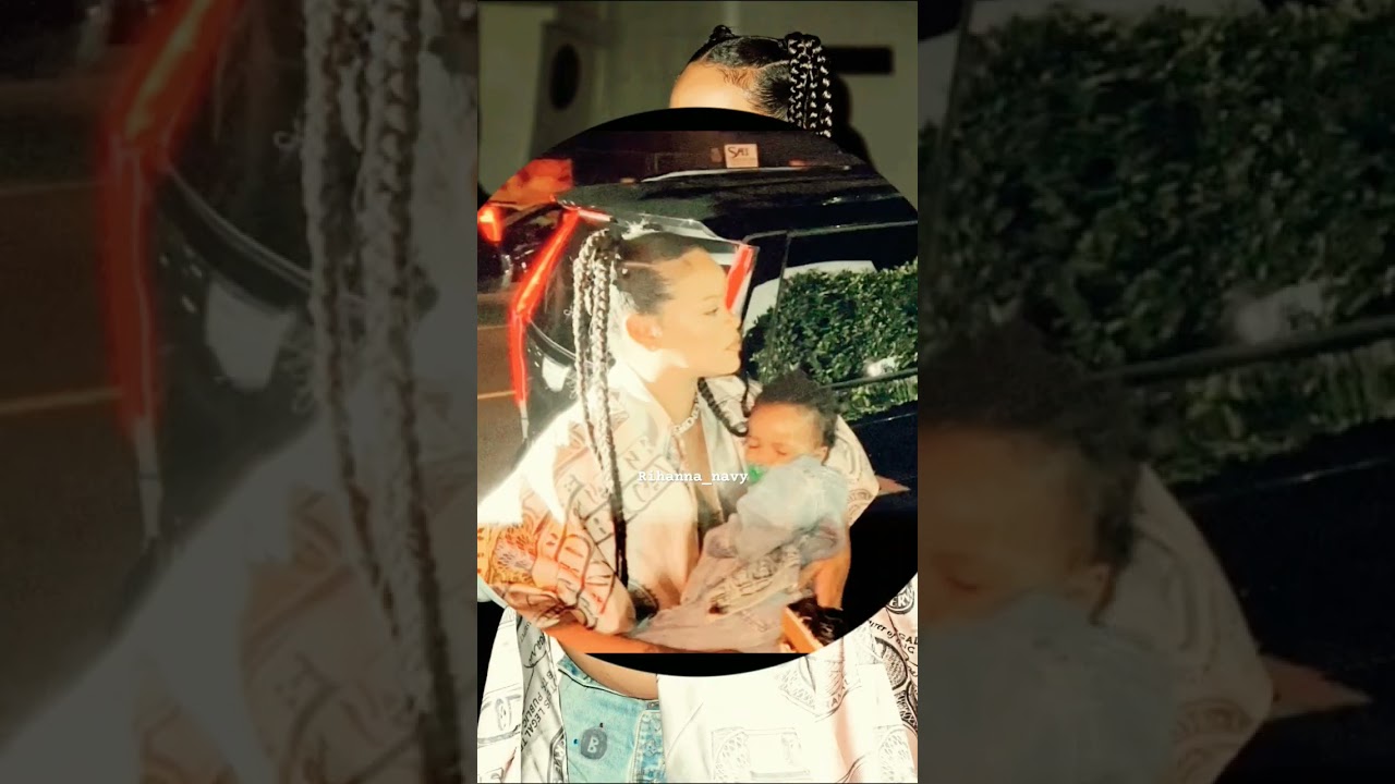 BEAUTIFUL RIHANNA AND RZA 💜❤️✨️ #rihannanavy #rihanna #asaprocky #love #fashion #baby #fentybeauty #