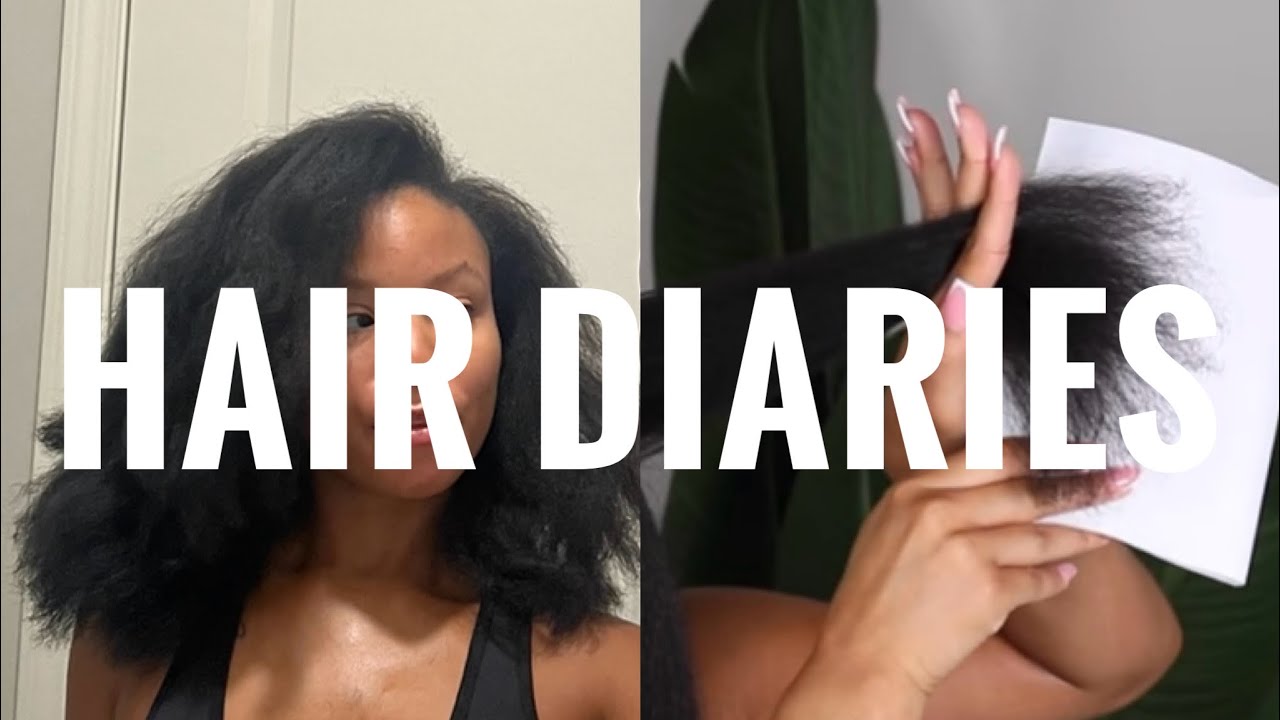 Hair Diaries Ep. 5 | Natural Hair Blow Dry & Trim Routine... I'm Way Overdue