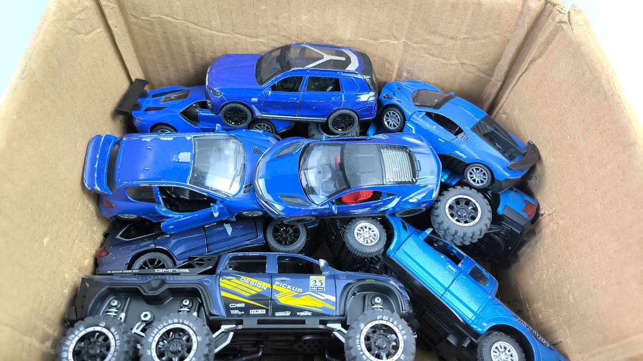 Box Full of Model Cars -Mazda Mx5, Koenigesgg Jesko, Lamborghini Scv12, Byd Yang Wang U8, Toyota Car