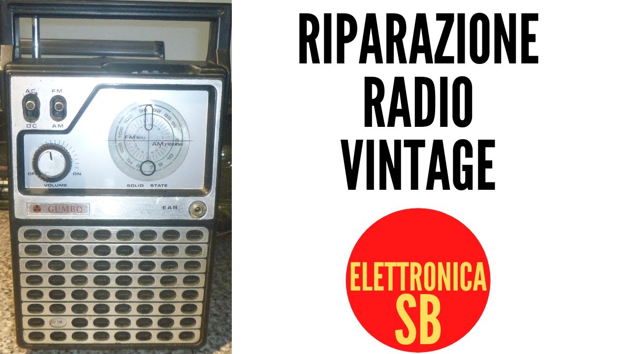 riparazione radio vintage