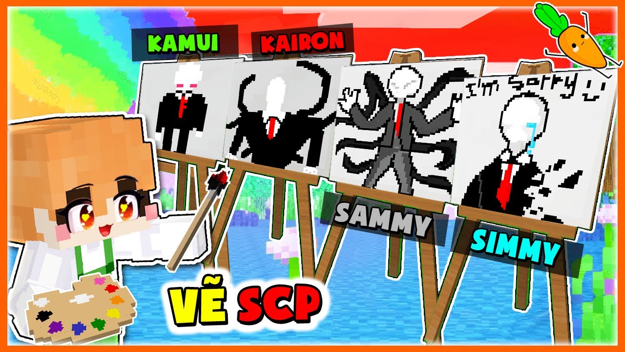 Kamui và Hero Team Thử Thách Vẽ SCP Siêu Kinh Dị Trong Minecraft