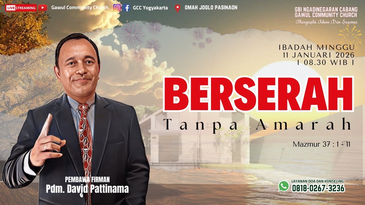 [LIVE] Ibadah Minggu, 11 Januari 2026 - GBI Ngadinegaran Cabang Gawul Community Church -