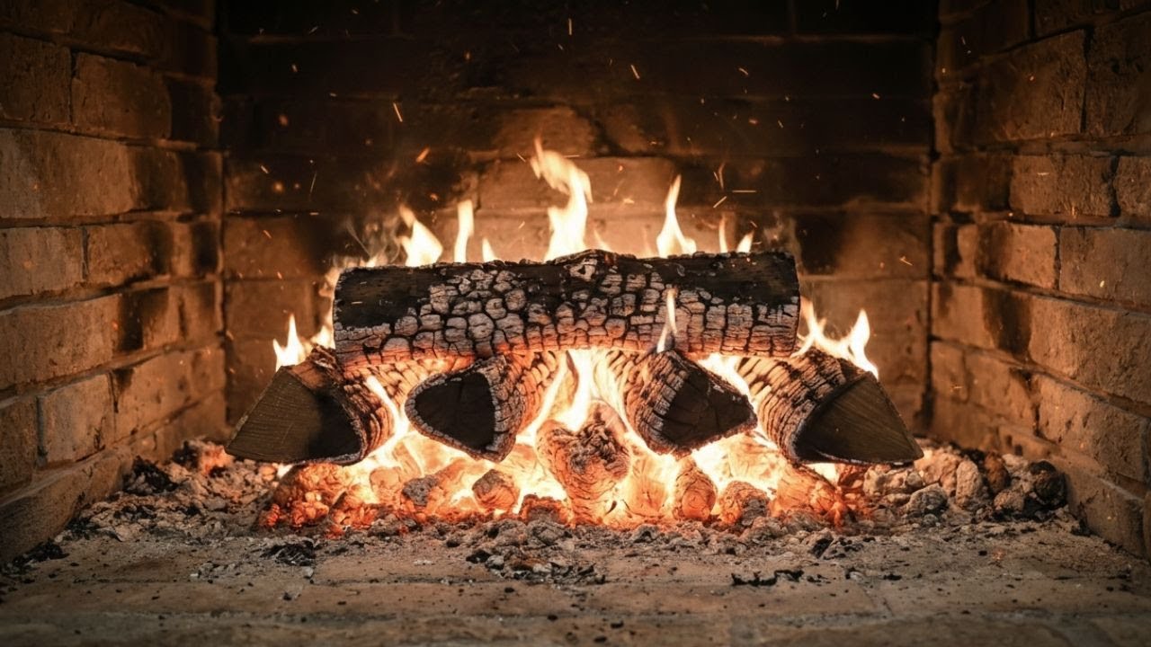 Cozy Fireplace Ambience 🔥 2 Hours of Relaxing Fire Sounds