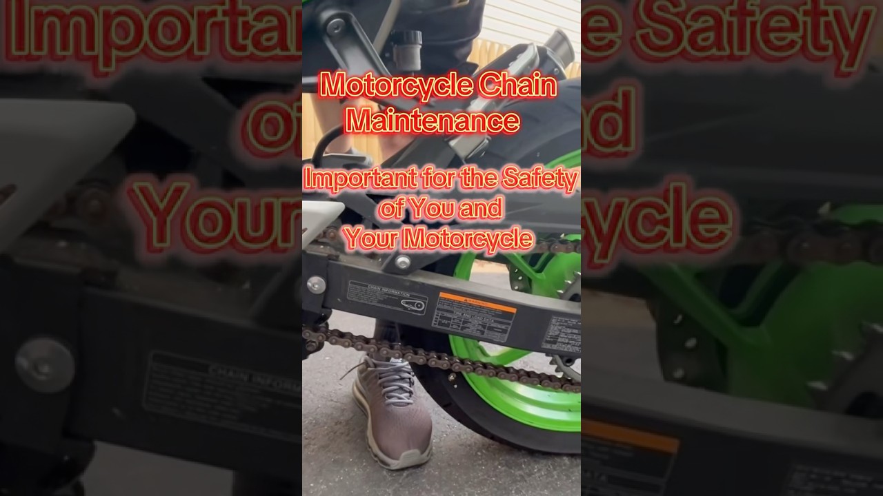 Chain Maintenance🔥Keep You and Your Bike Safe #motorcycle #kawasaki #ninja500 #bikelife #tutorial