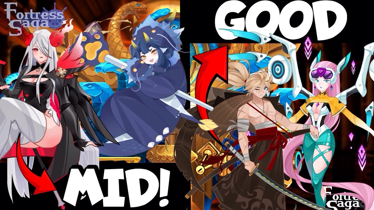 WHO’S MID AND WHO’S OP !! FORTRESS SAGA