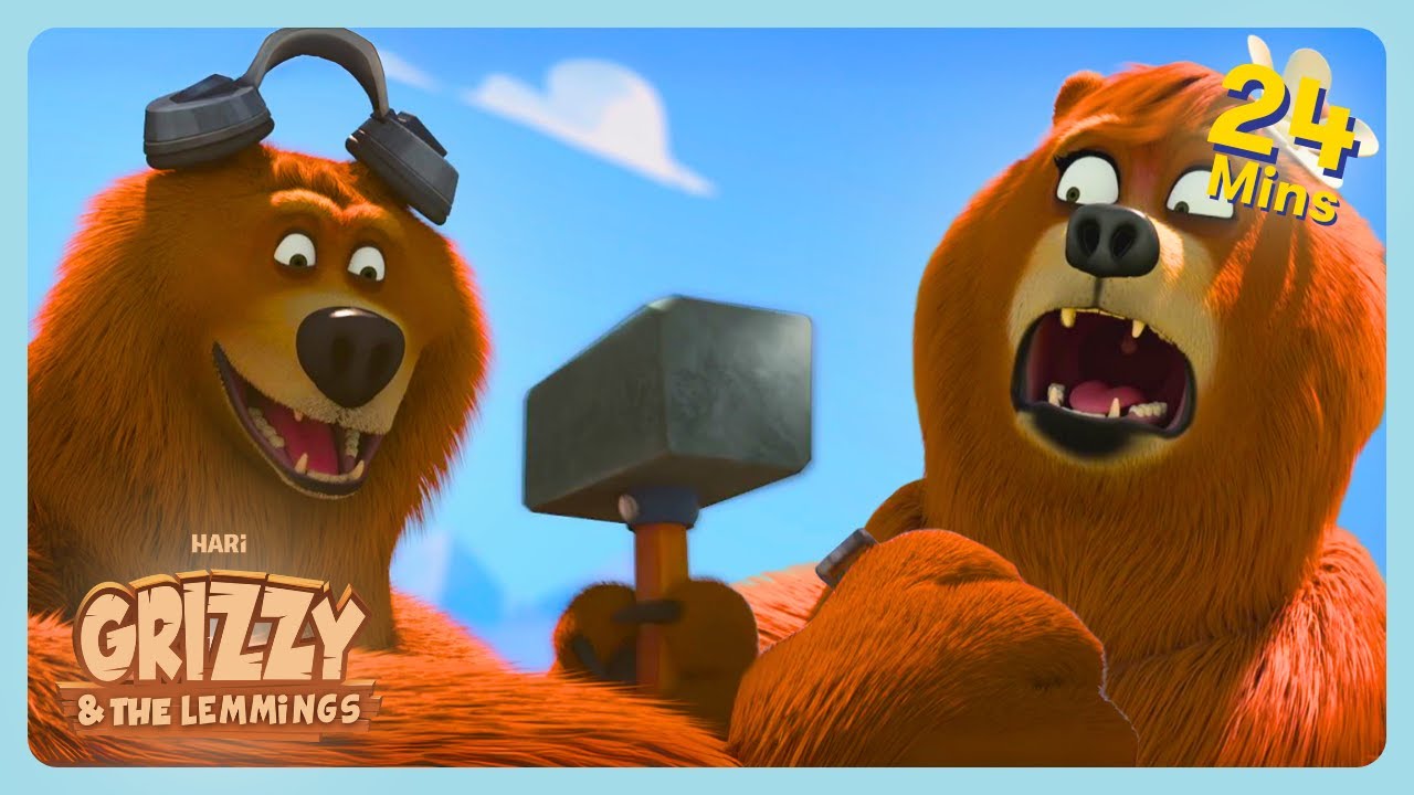 Grizzy & The Lemmings - ART GONE 'BEARY' WRONG! 🎨🐻 | Family Viewing Compilation | WildBrain Families
