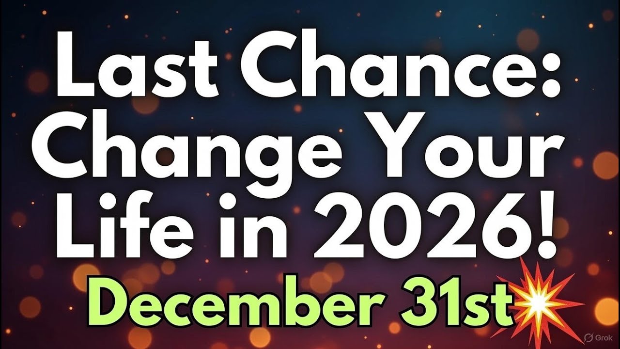 Chance: This Day Will Change Your Life in 2026! Shocking December 31st Ritual