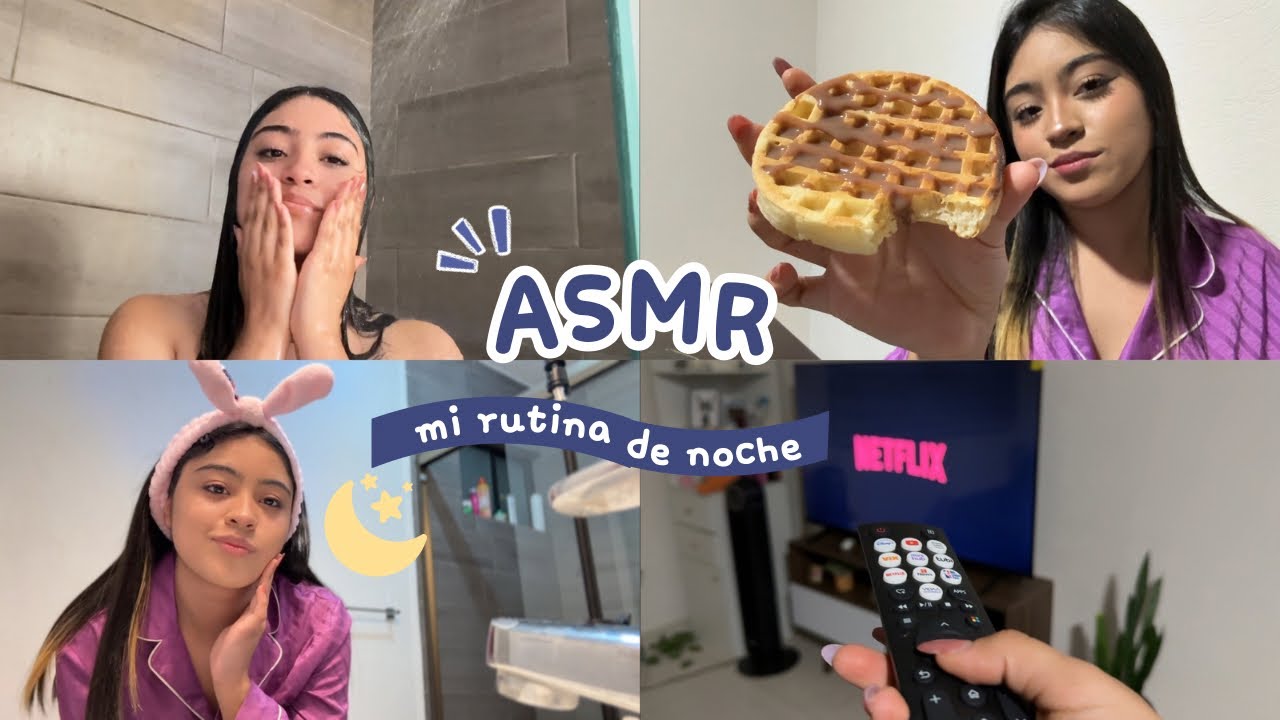 ASMR Vlog de mi rutina nocturna 🌙💤 una noche conmigo 💗