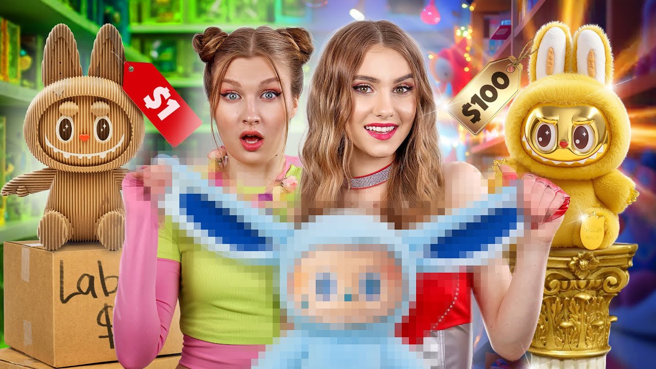 Armer vs Reicher vs Superreicher Labubu! Shopping-Challenge um einen Preis