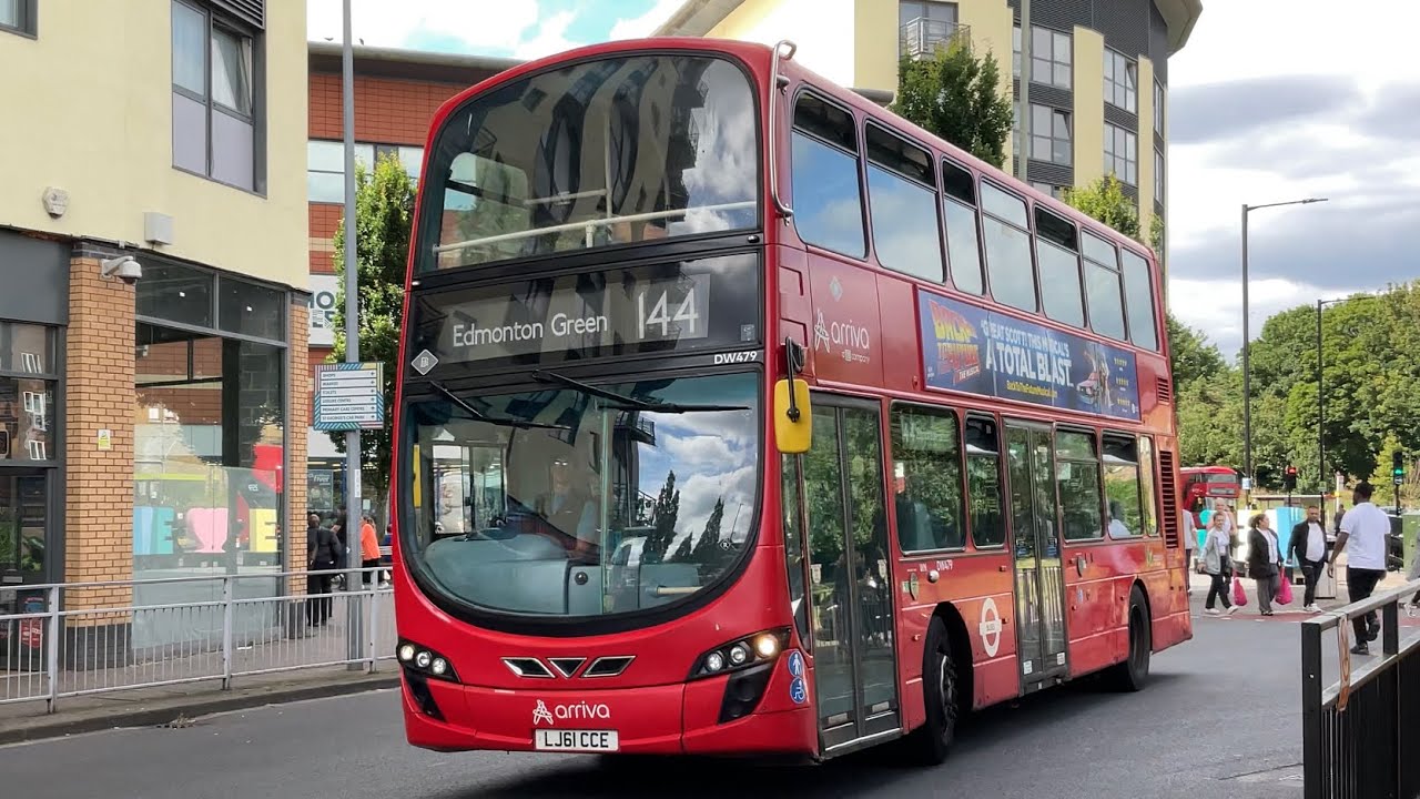 FRV. Arriva London Route 144. Edmonton Green - Muswell Hill. Wright Gemini 2 DW479(LJ61 CCE)