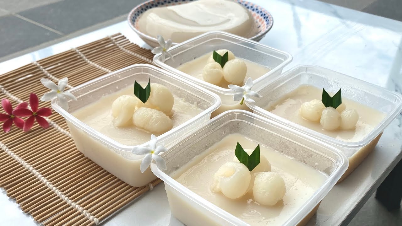 Longan And Soya Milk Agar-agar Jelly Cake Without Epovorated Milk