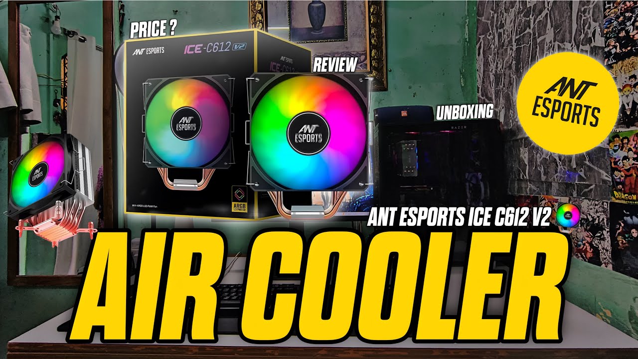 This Cooler Surprised Me! 😱 Ant Esports ICE-C612 V2 ARGB Review & Setup