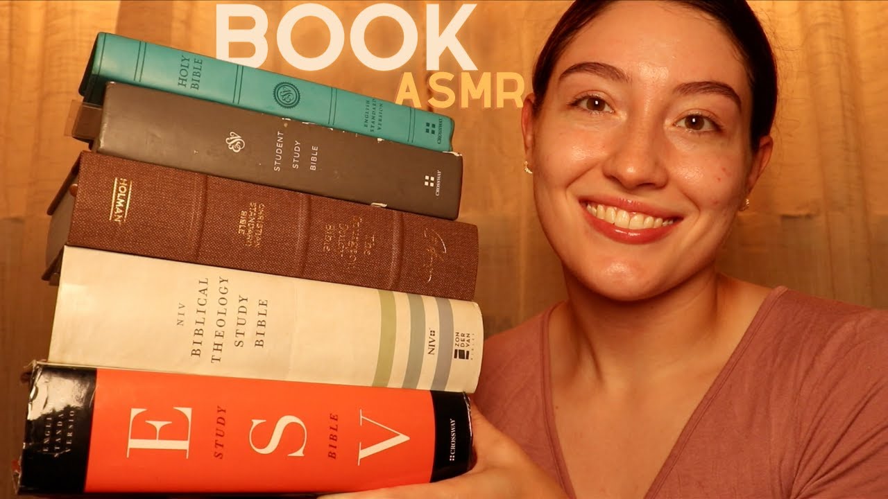 ASMR ✨My Bible Collection✨ Relaxing tapping, page turning, and tracing