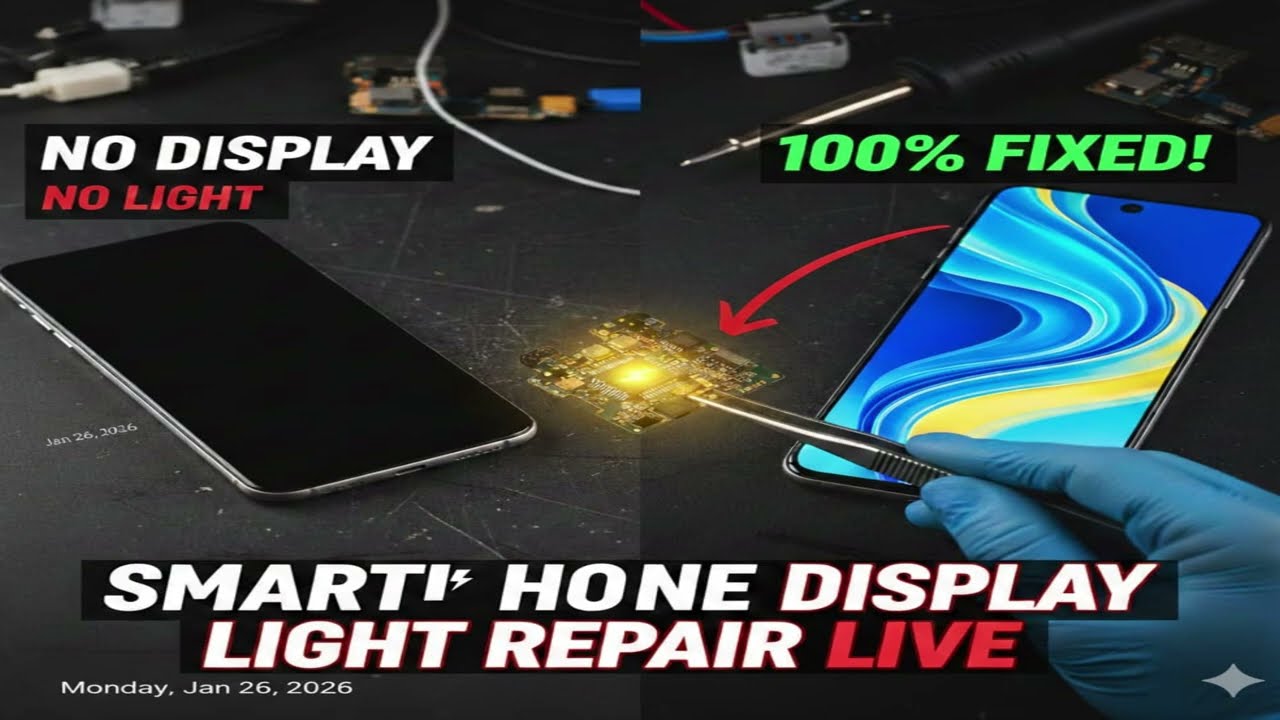 SMARTPHONE LIVE REPAIR DISPLAY LIGHT SECTION