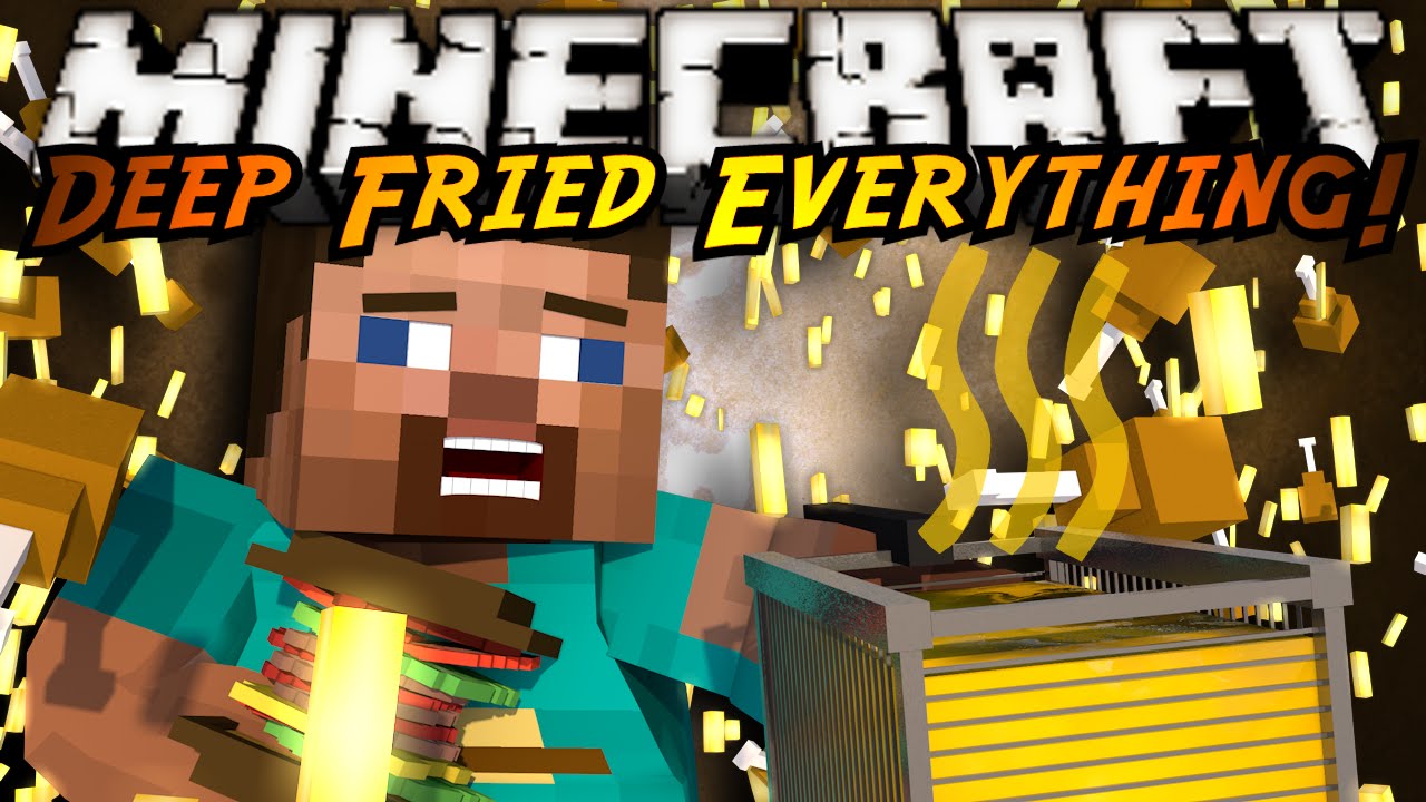 Minecraft Mod Showcase : DEEP FRIED EVERYTHING MOD!