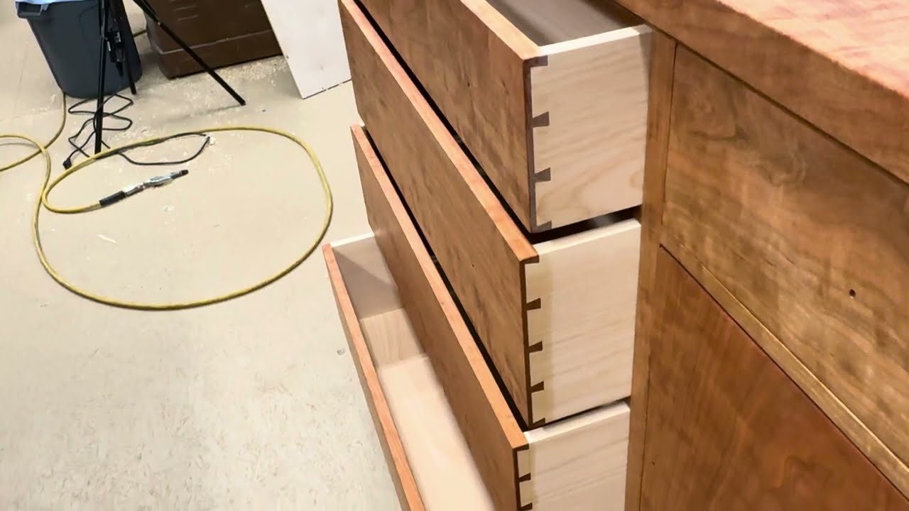 Cherry Dresser Build Part 7: Final Assembly and Stunning Finish with Tommy Mac