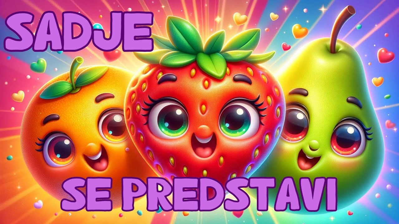 Slovenska Poučna Risanka - Sadje Se Predstavi - Učimo Se Črke - Slovenska Abeceda 🍓🍇🍉