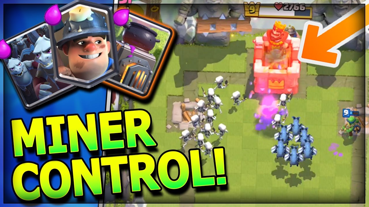 UPDATED MINER CONTROL DECK!! Miner only Legendary Deck!! | Clash Royale Tips & Strategy