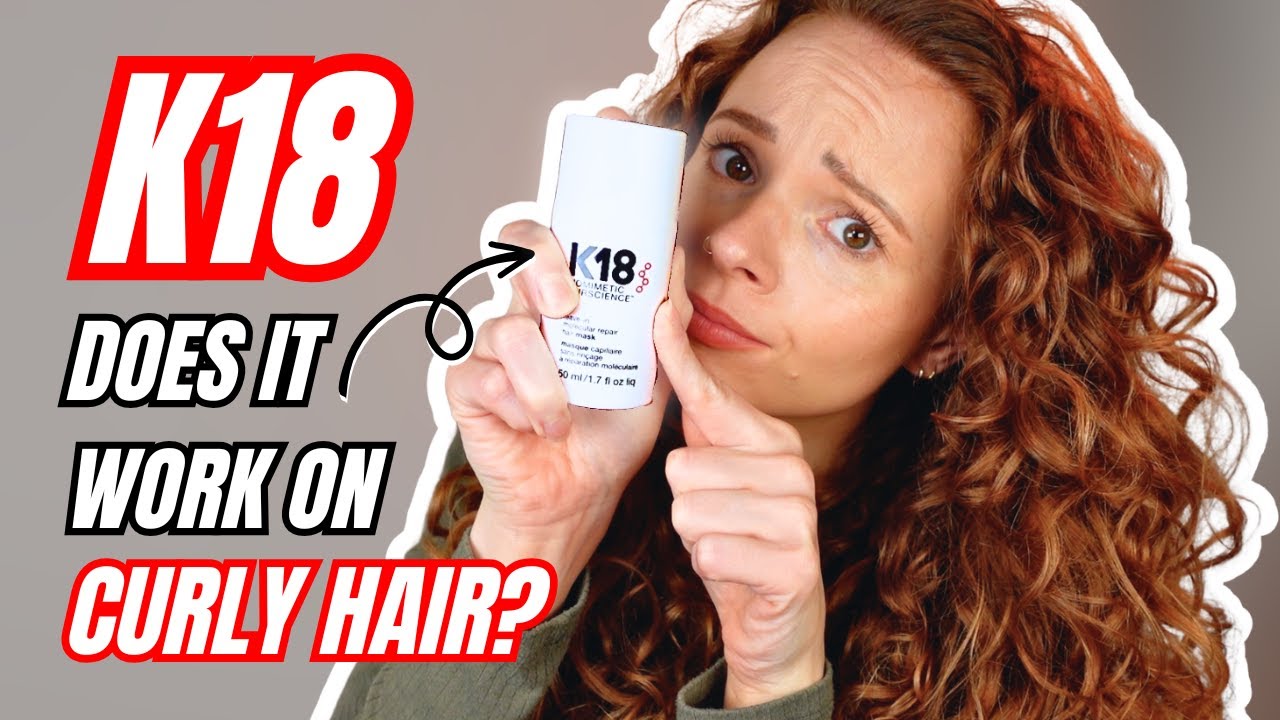 DOES K18 TREATMENT MASK WORK FOR CURLY HAIR? | Trying K18 repair mask on virgin curly hair