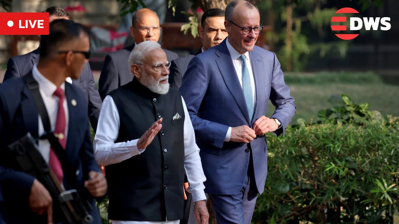 LIVE: German Chancellor Merz and PM Modi Make Joint Statement After Talks in Gandhinagar | AC1Z