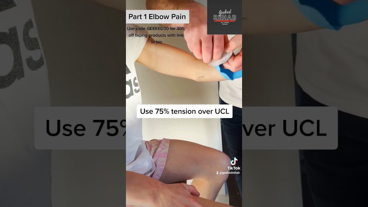 UCL Injury taping at the elbow! Quick and easy 💪🔥 #pain #ucl #brockpurdy #elbowpain