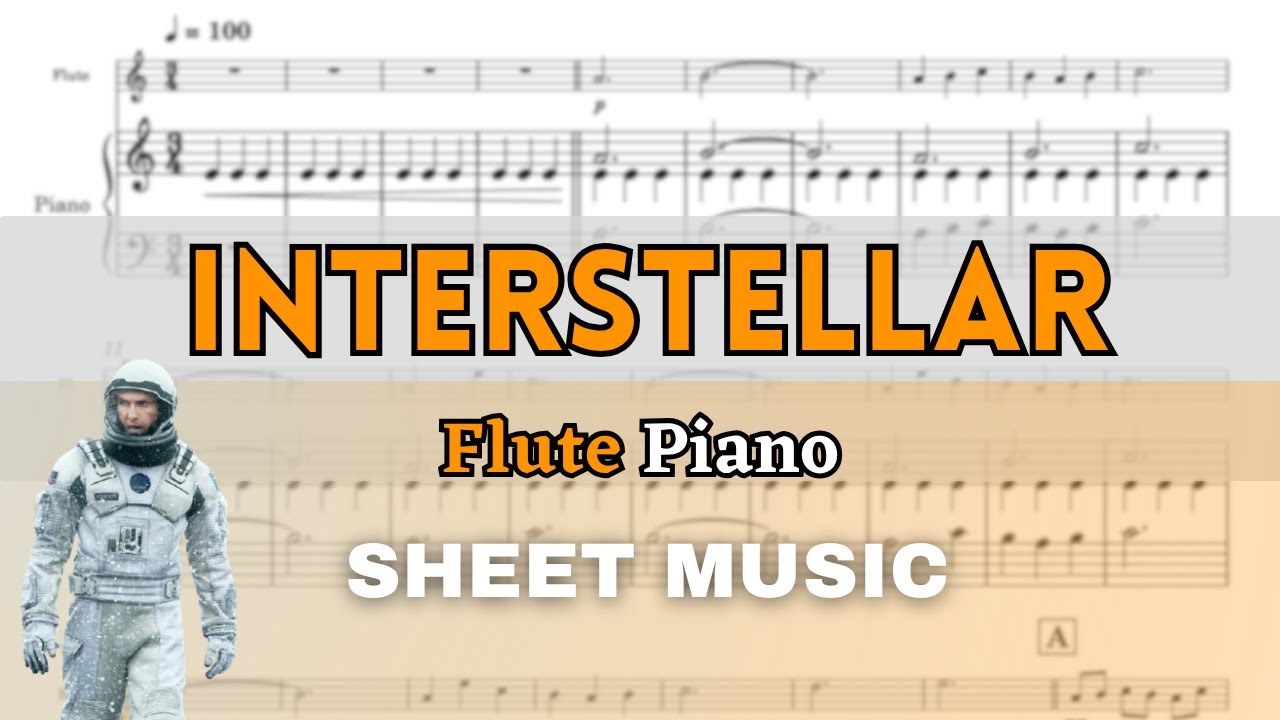 Zimmer - Interstellar (Main Title) | Flute and Piano (Sheet Music/Full Score)