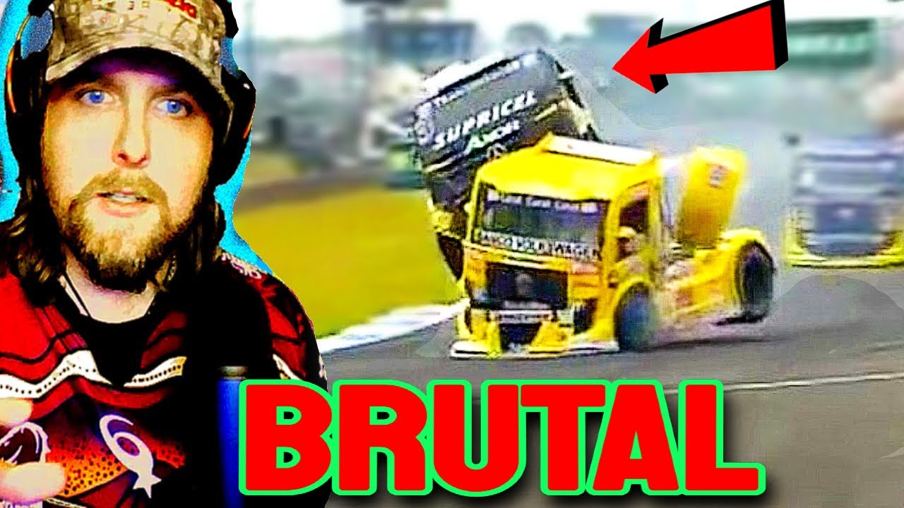 NASCAR Fan Reacts to Euro Truck Racing Biggest Crashes!!!