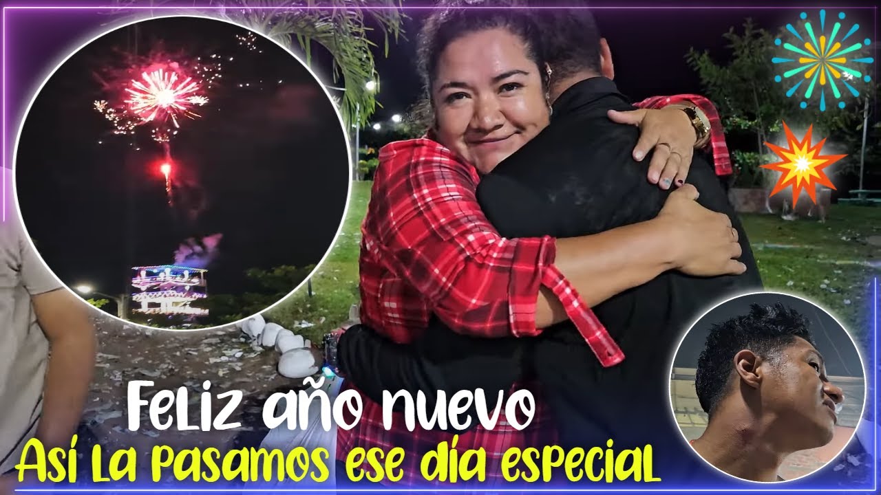 Así recibimos año nueva en El Salvador 4K. Que gran quemada se dio Miguel y ni cuenta se había dado