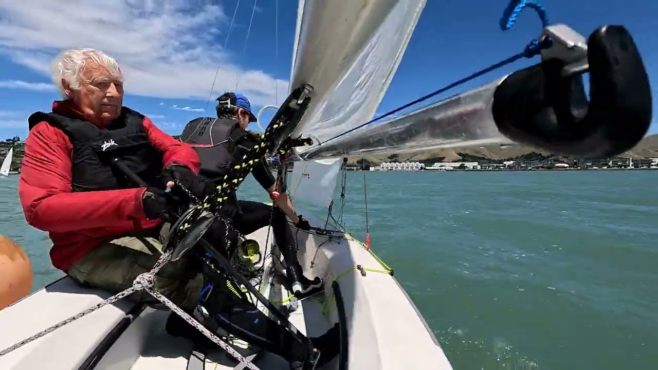 Racing at Mount Pleasant, onboard Laser 2 with Alex and Tim