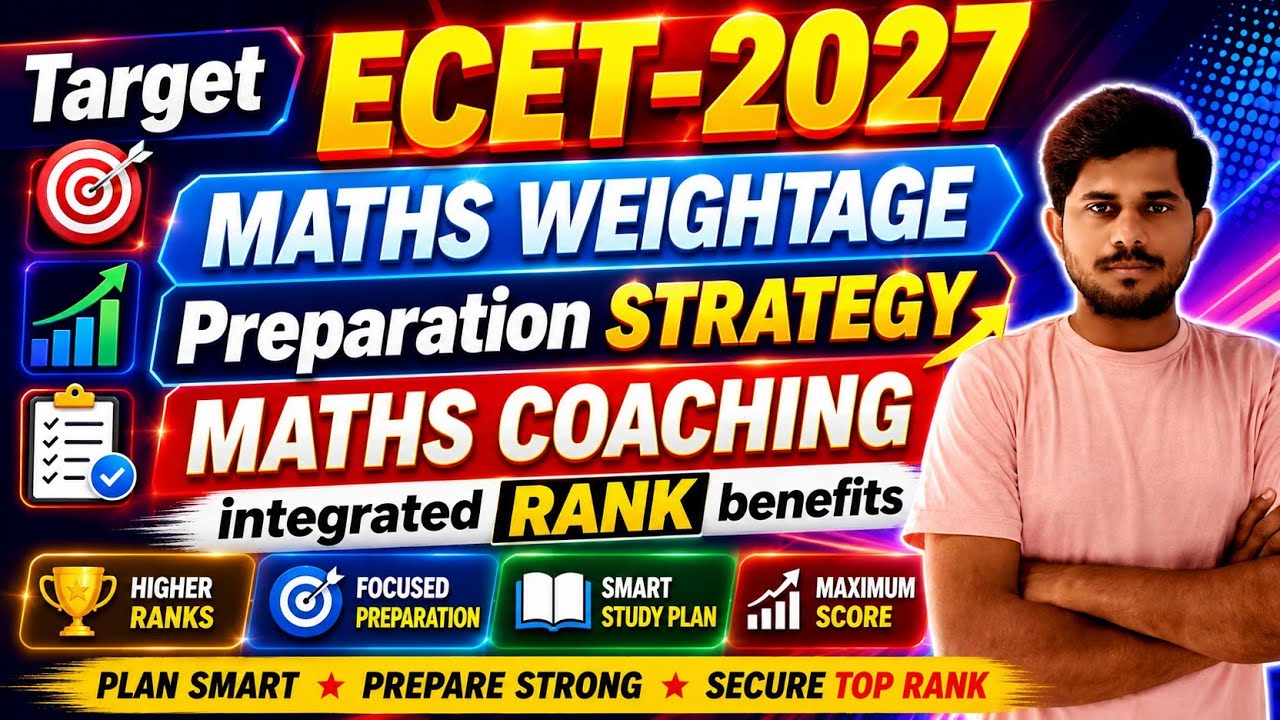 🔥 ECET 2027 Maths Weightage Strategy | Top Rank Preparation Plan 🚀/@naveenreddyMATH
