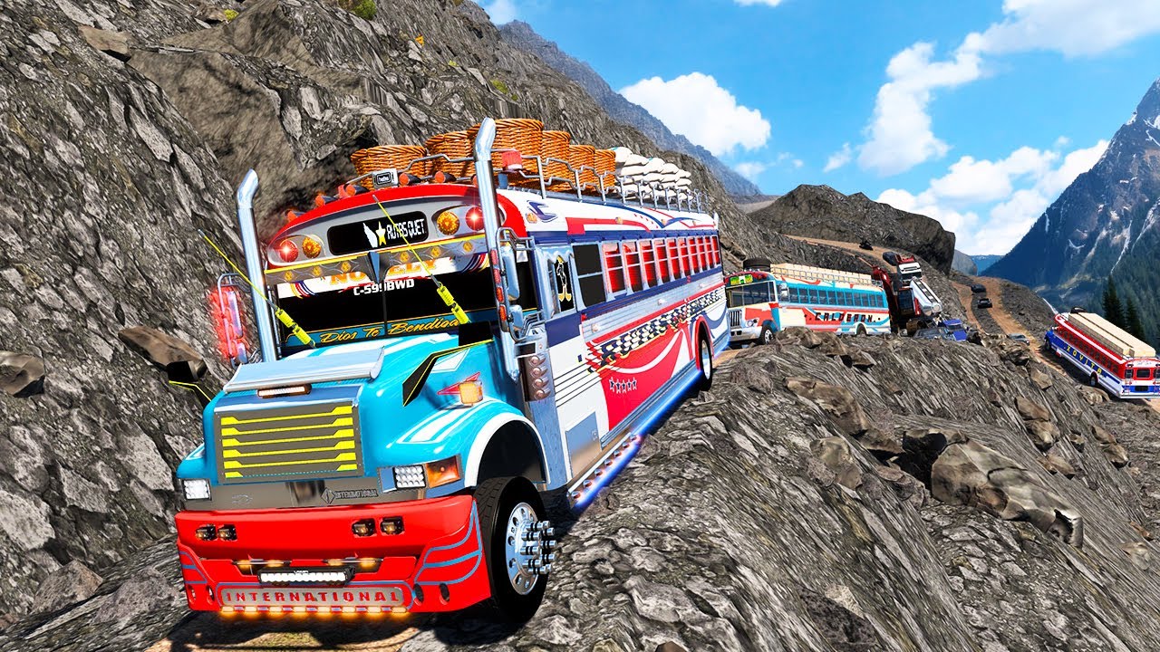 Las rutas de autobuses más peligrosas de Guatemala Carreteras Mas Extremas ATS Mods