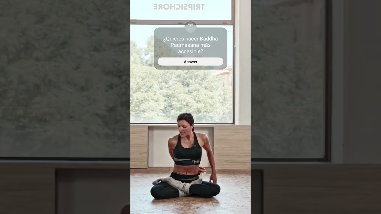 &iquest;Quieres hacer #BaddhaPadmasana m&aacute;s accesible? #tutorialyoga #clasedeyoga #yogaavanzado #yogaencasa