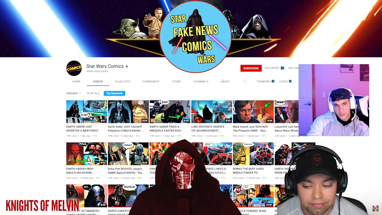 Реакция на новое видео Knights of Melvin