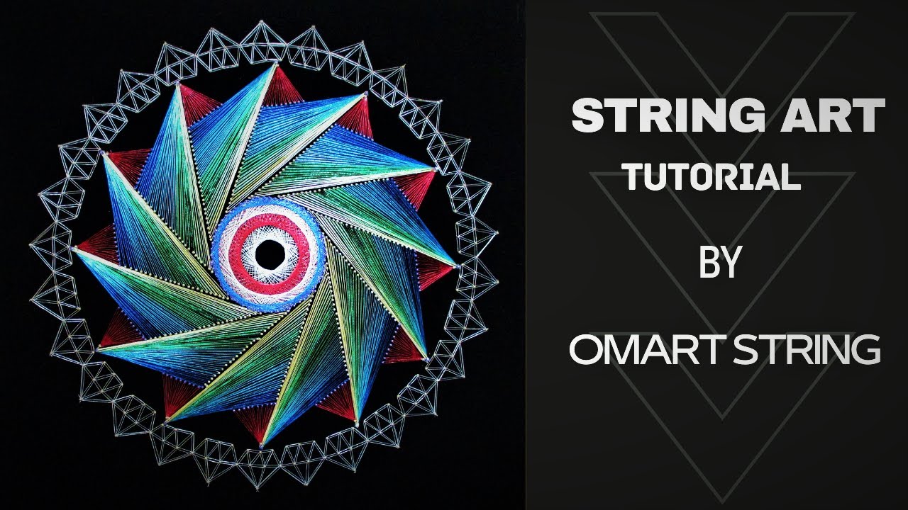 String Art How To Make Mandala Fan Diamond/DIY