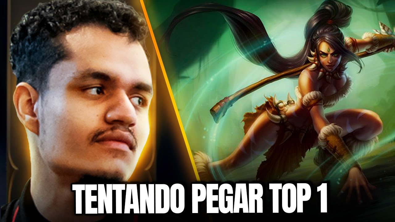 CARIOK DE NIDALEE TENTANDO PEGAR TOP 1 NA SOLOQ BRASILEIRA